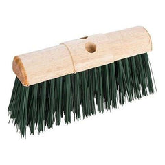 13 Inch 330mm Stiff PVC Saddle Back Broom Head - Yard Brush