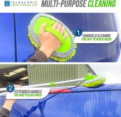 Chenille Car Wash Mop with Telescopic Handle