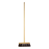10" Newman & Cole Stiff PVC Broom with Wooden Handle