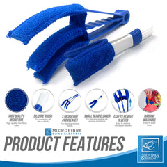 Microfibre Blind Cleaner Set with Brush