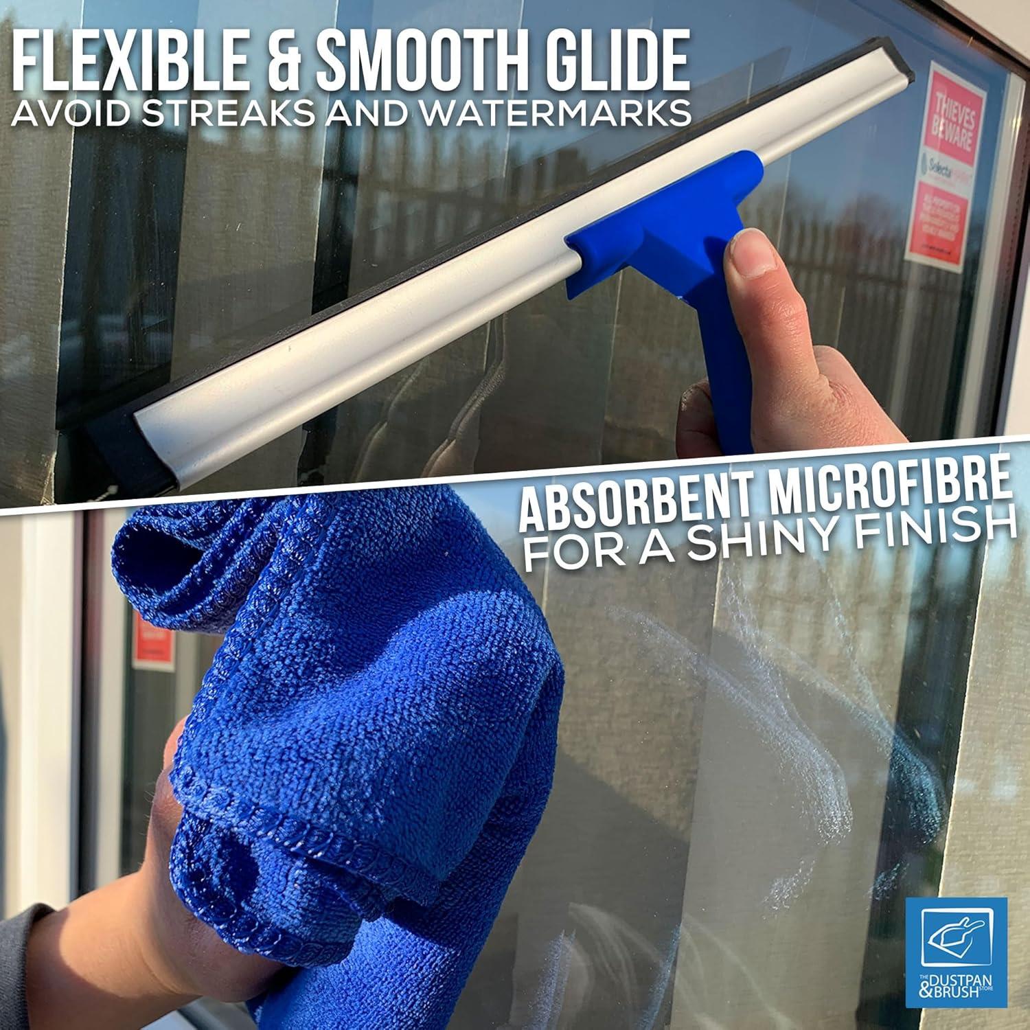 Window Cleaning Kit – Squeegee, Applicator & 42cm Bucket Set