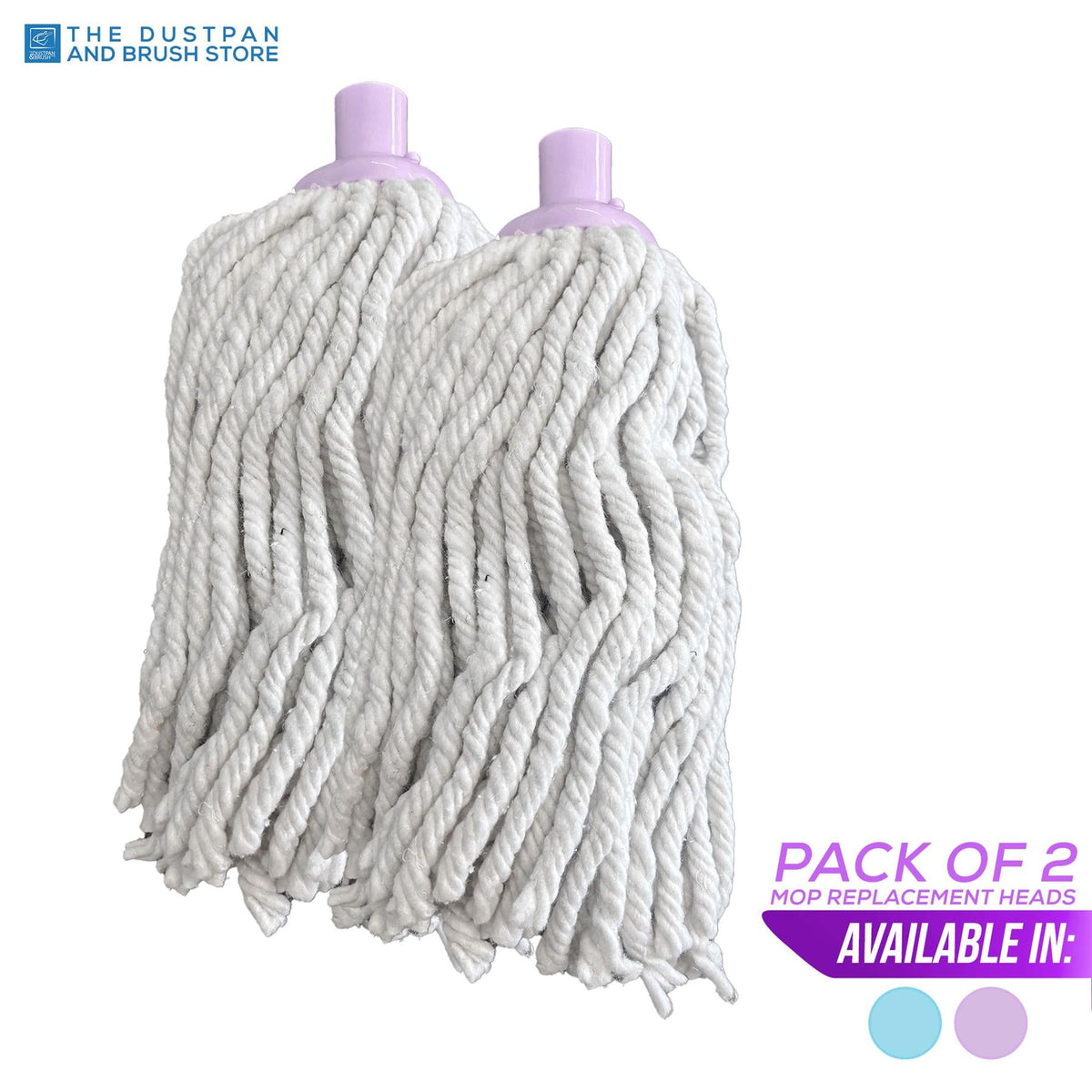 2 Pack Replacement Mop Heads - Lilac