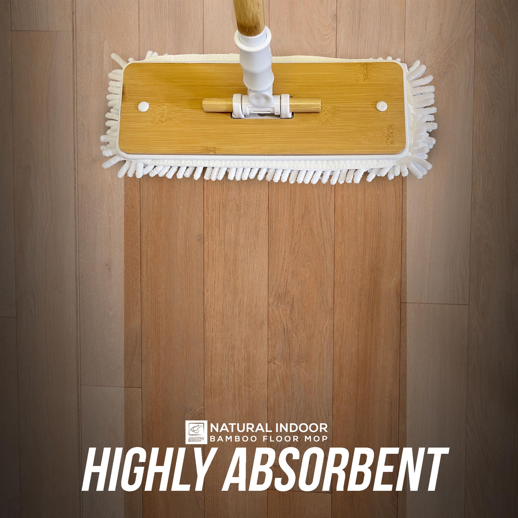 Bamboo Microfibre Floor Mop with Washable Pad