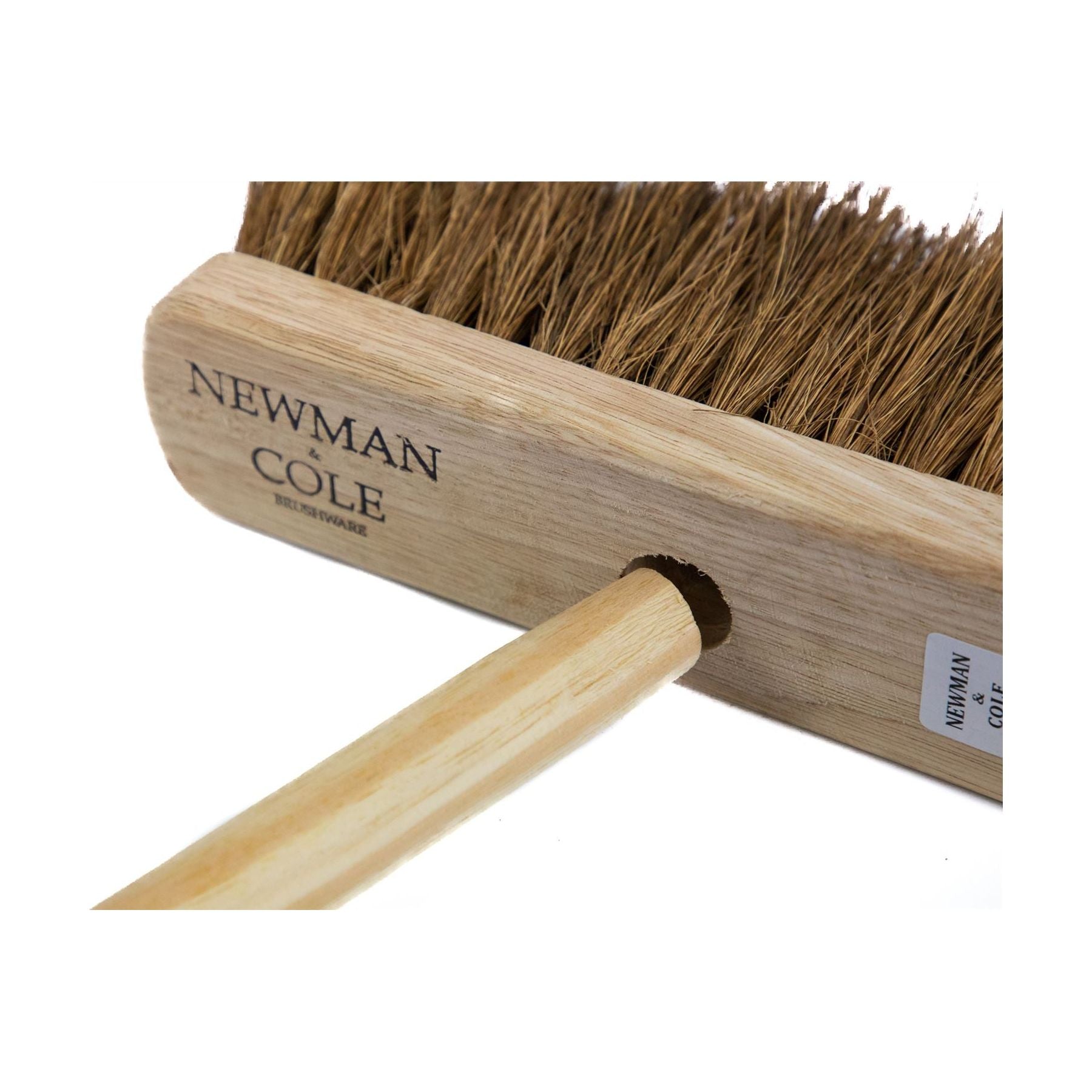 10" Newman & Cole Soft Coco Broom with Wooden Handle