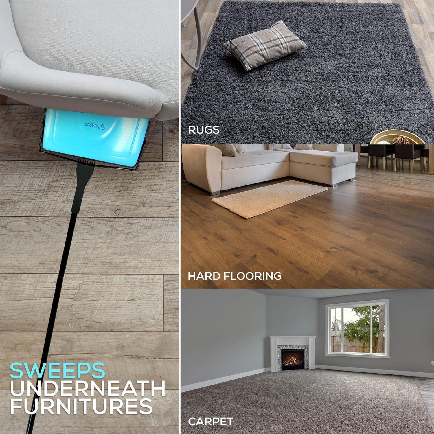 Manual Carpet Cleaner for Rugs & Hard Floors
