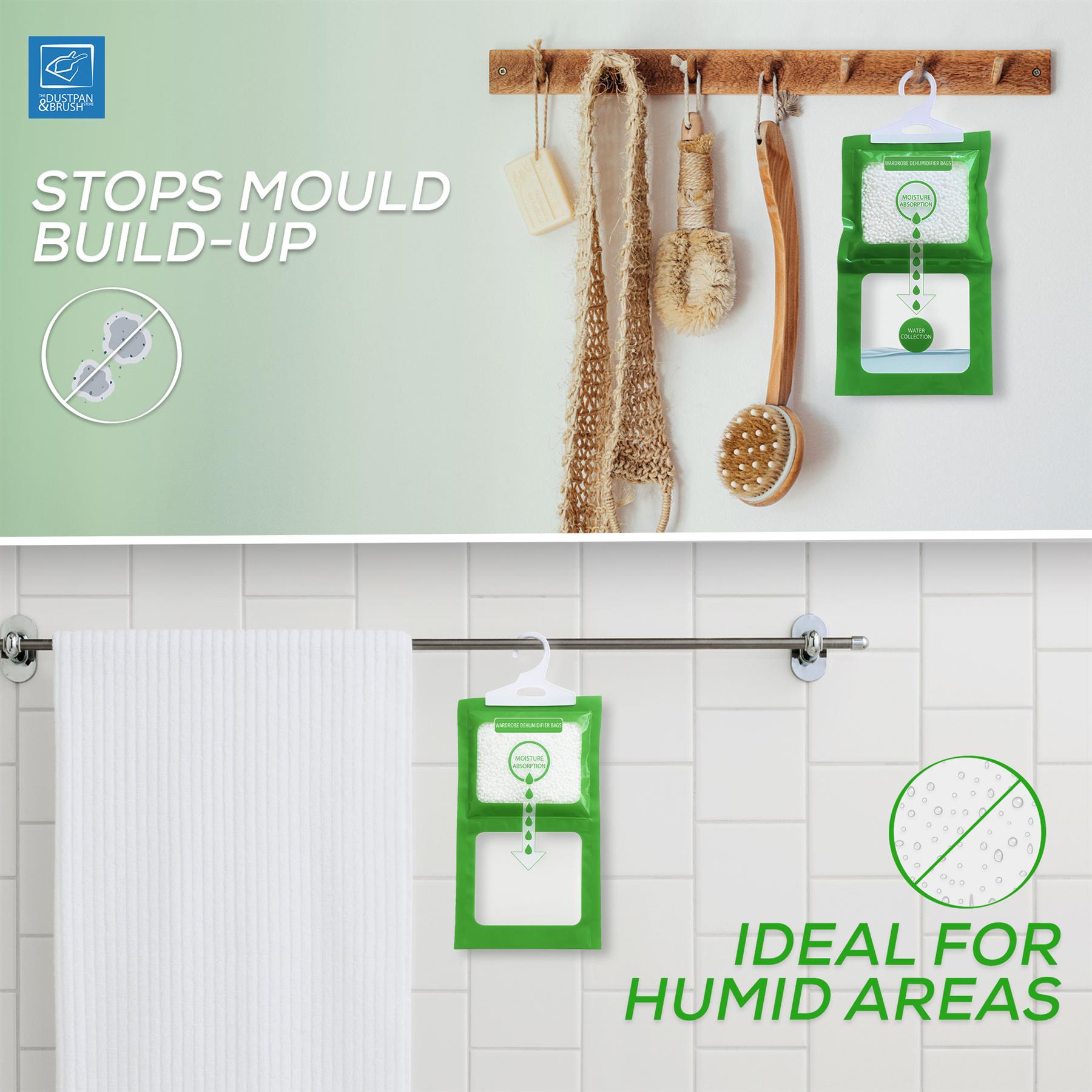 Wardrobe Moisture Trap - Pack of 10 | Hanging Dehumidifiers