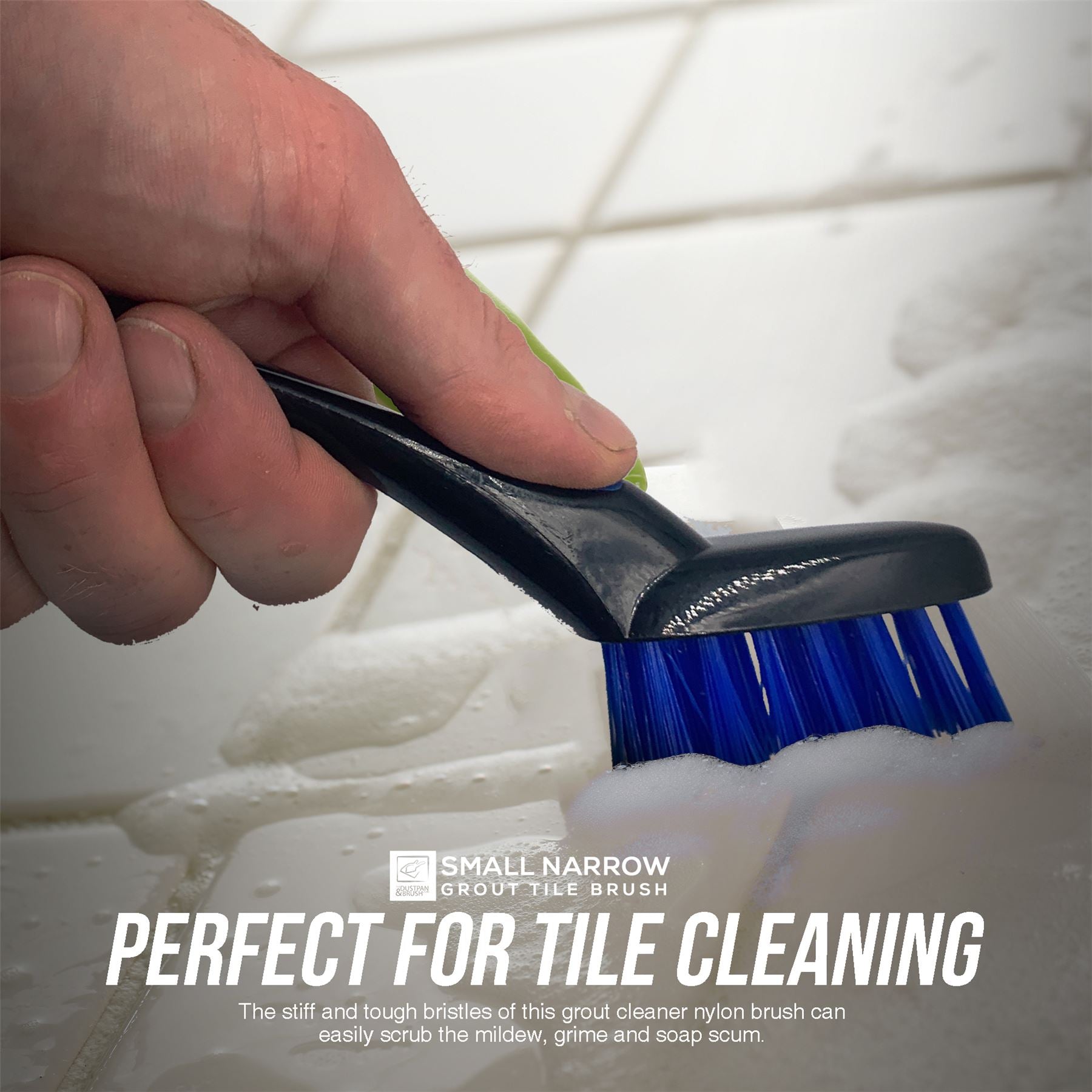 Soft Grip Grout Cleaning Brush – Single or Pack of 3