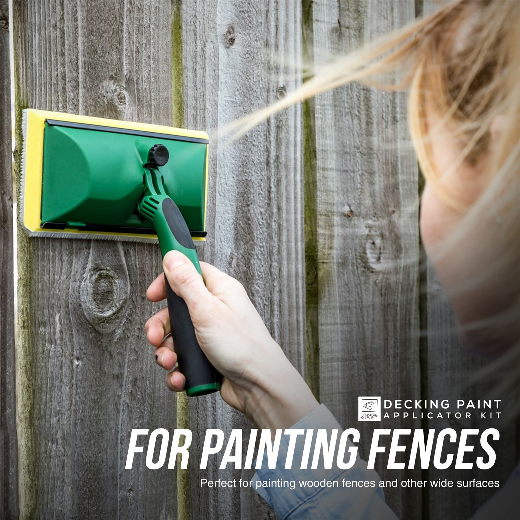Complete Decking Paint Applicator Kit with Tray & Handle