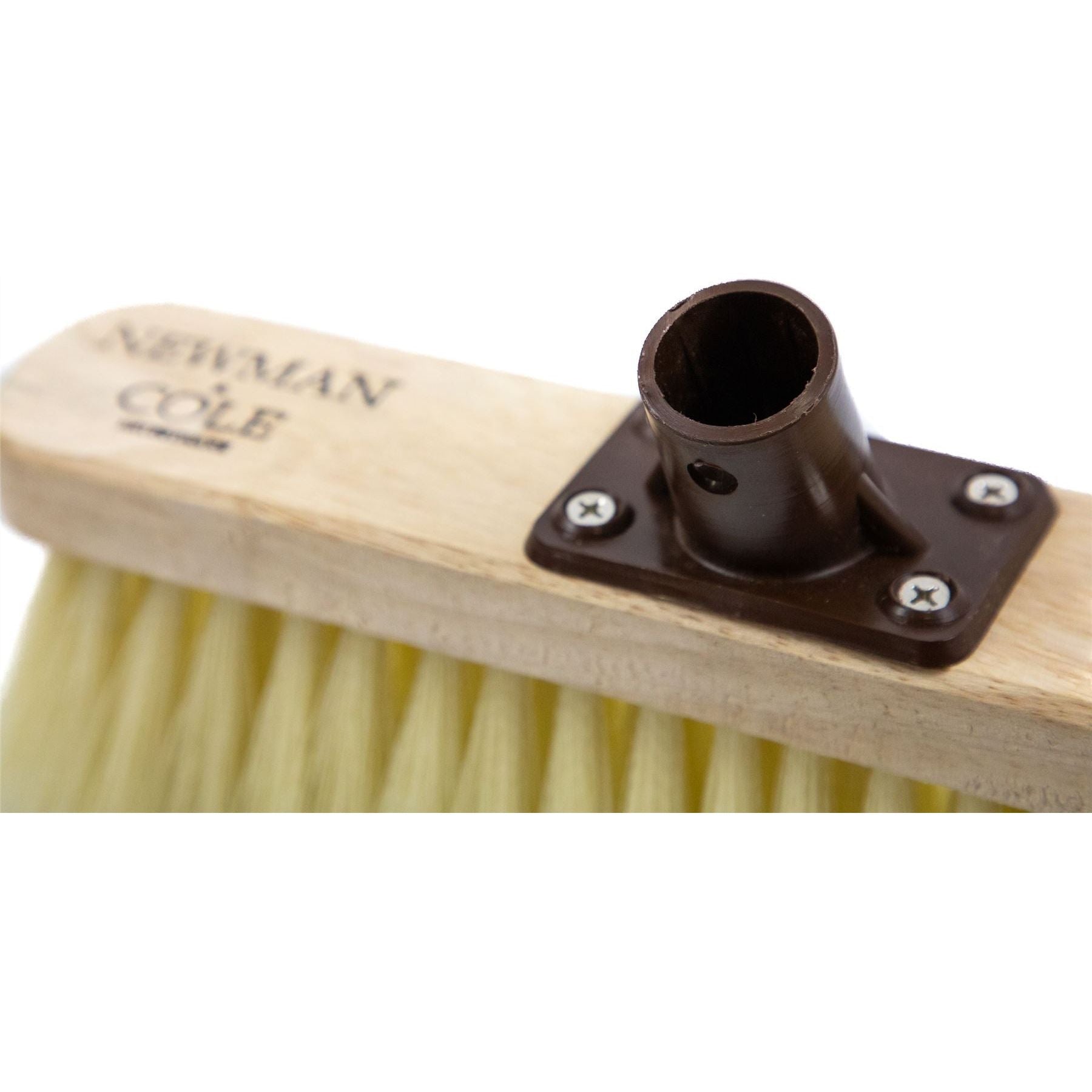 12" Newman & Cole Soft Synthetic Broom Head with Plastic Bracket
