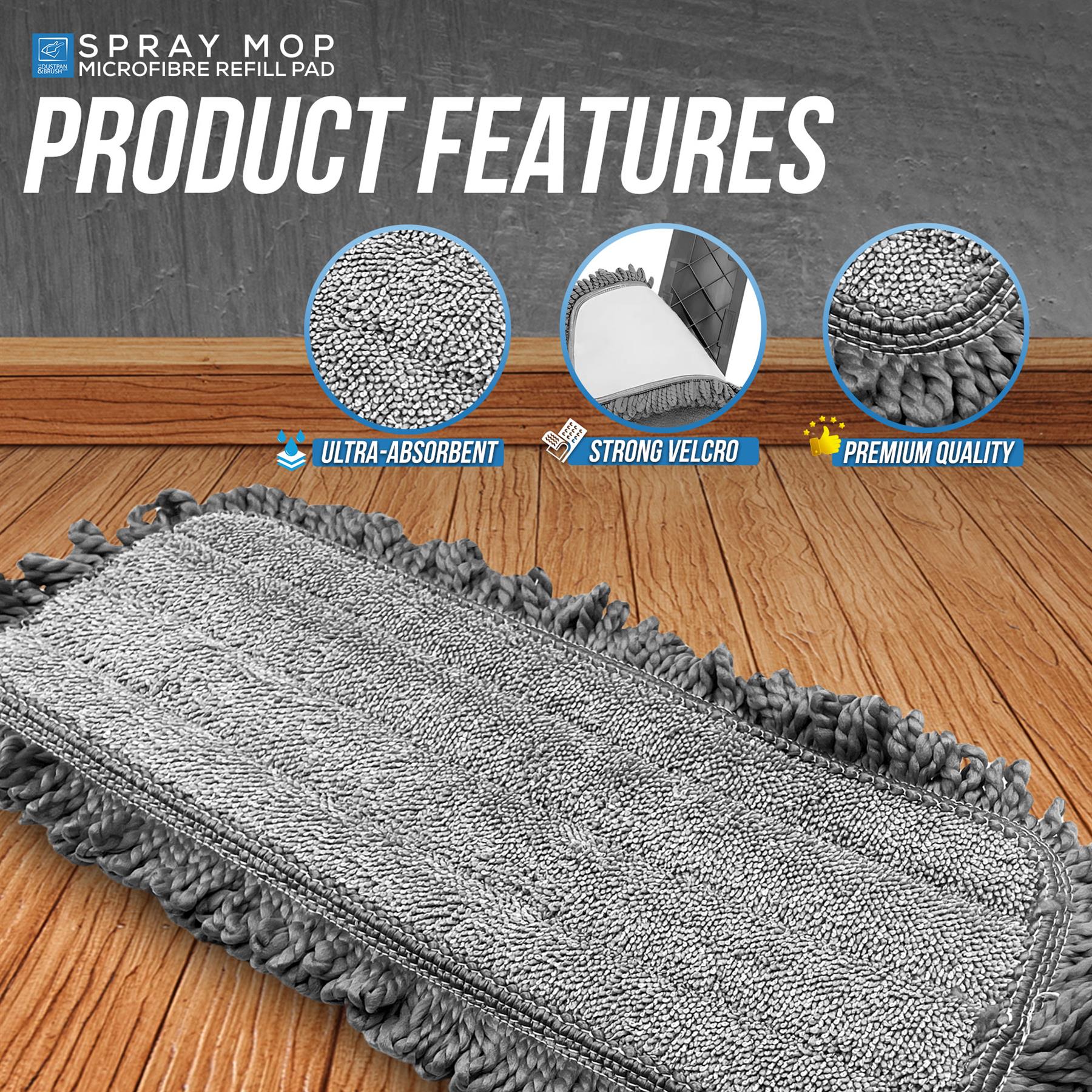 Replacement Spray Mop Head | Washable Microfibre Refill