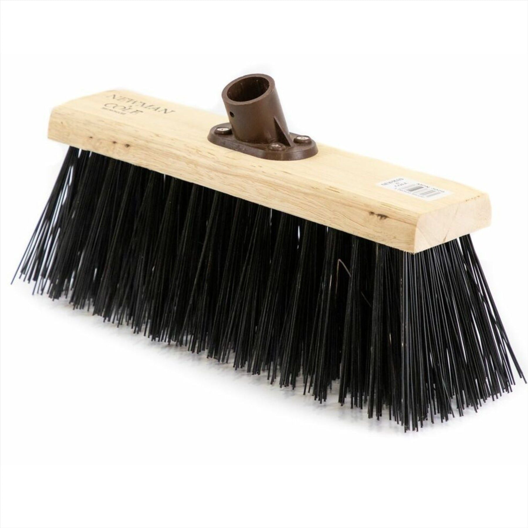 Newman and Cole 13 Inch PVC Flat Broom Head with Plastic Socket