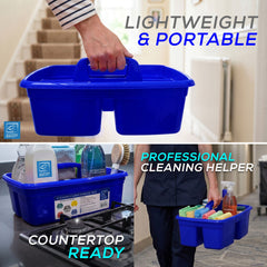 Colour Coded Cleaning Caddy Carry All Storage Tote