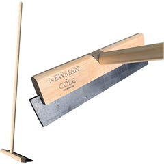 12" Newman and Cole Wooden Rubber Floor Squeegee and Handle