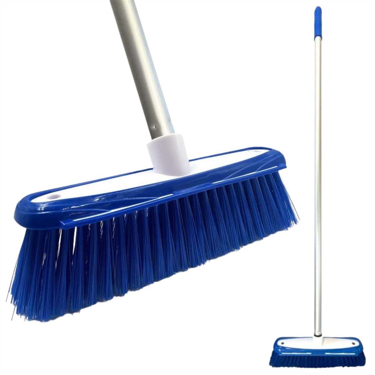 Blue Colour Coded Broom Head & Handle