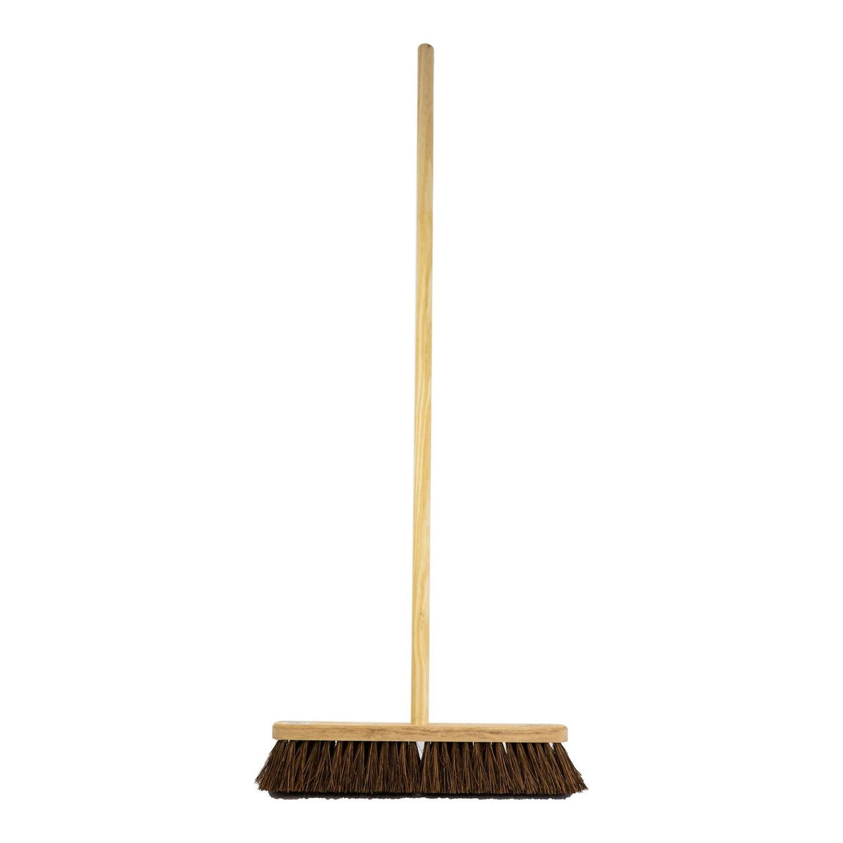 18" Newman & Cole Stiff Bassine Broom Head with Handle
