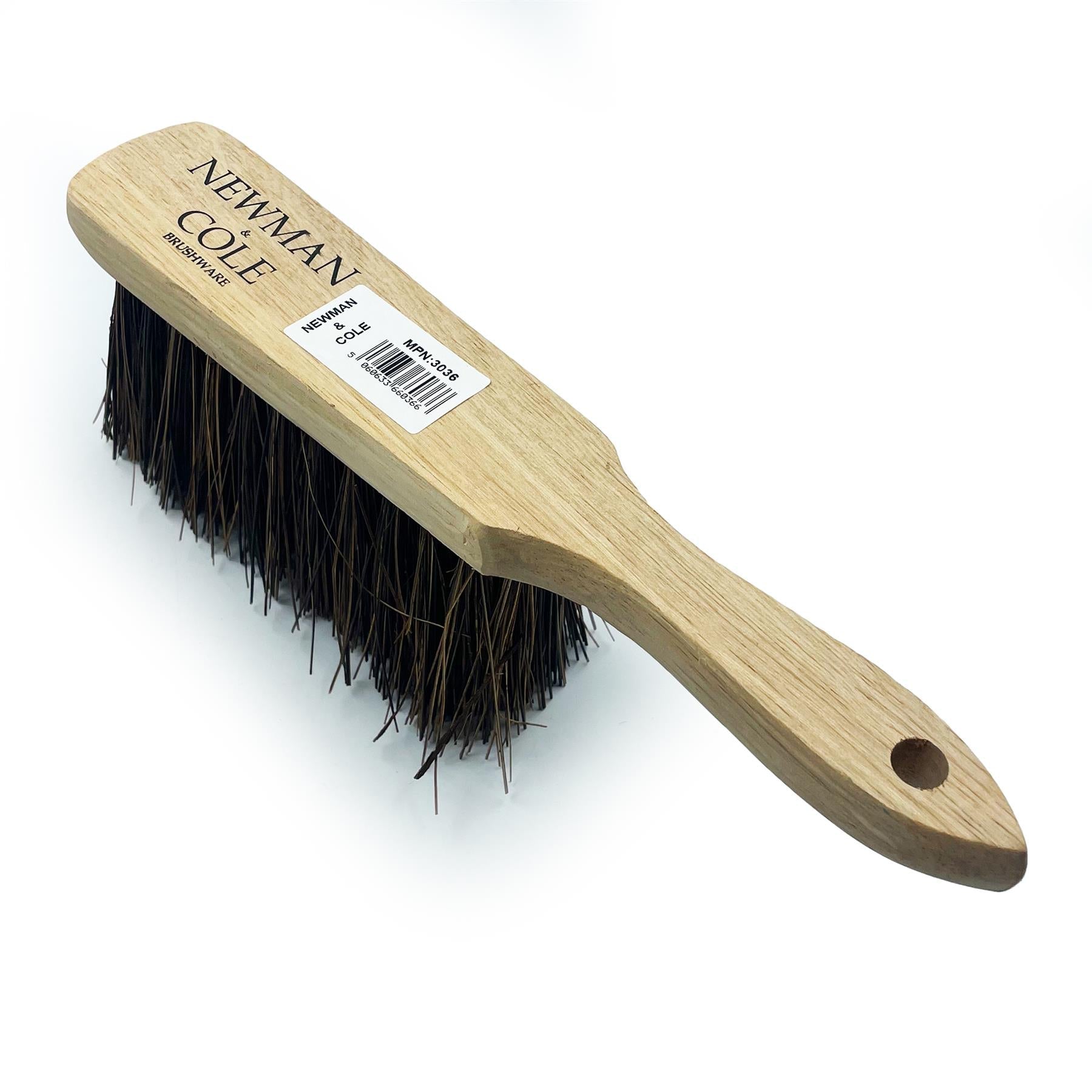 Newman and Cole Natural Stiff Bassine Wooden Hand Brush