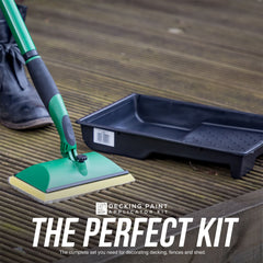 Complete Decking Paint Applicator Kit with Tray & Handle