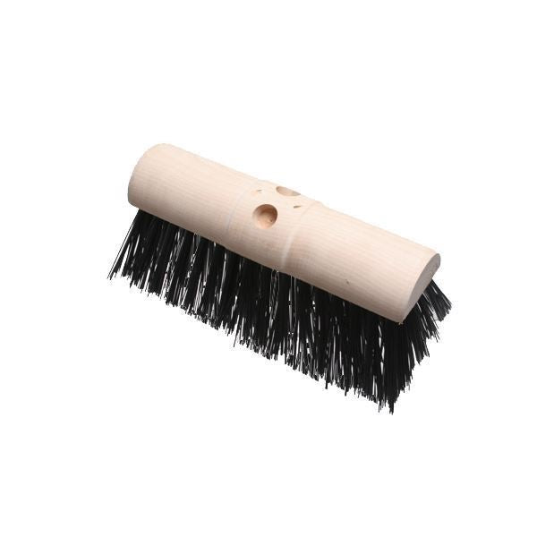 13 Inch 330mm Stiff PVC Saddle Back Broom Head - Yard Brush