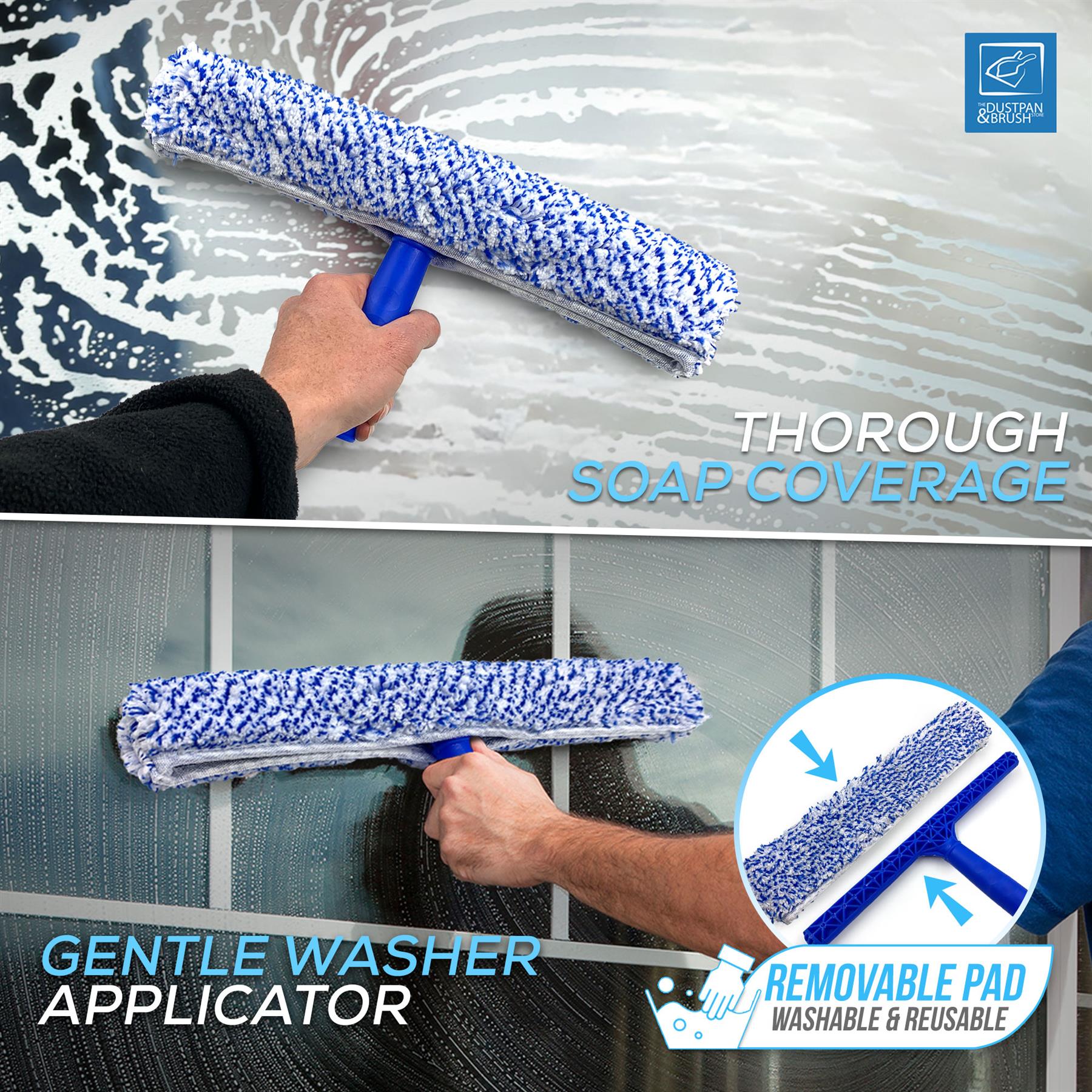 Window Cleaning Squeegee & Applicator Kit with Microfibre Cloth