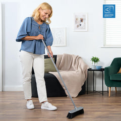 Soft Indoor Broom with 4 Piece Metal Handle