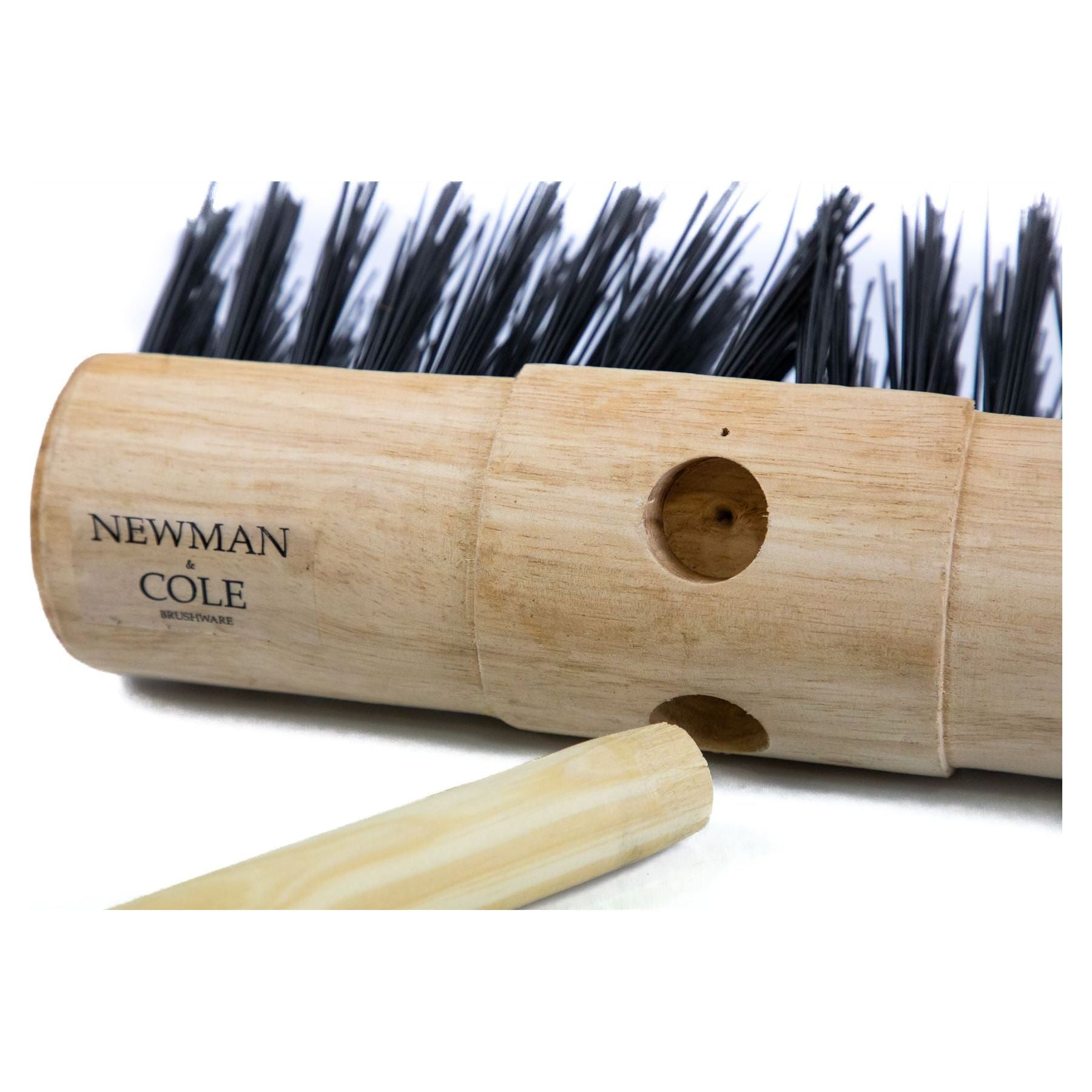 Newman and Cole 13" Synthetic Saddle Broom Head with Hole