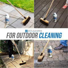 Patio Cleaning Set | Deck Brush & 1L Mould Remover Solution
