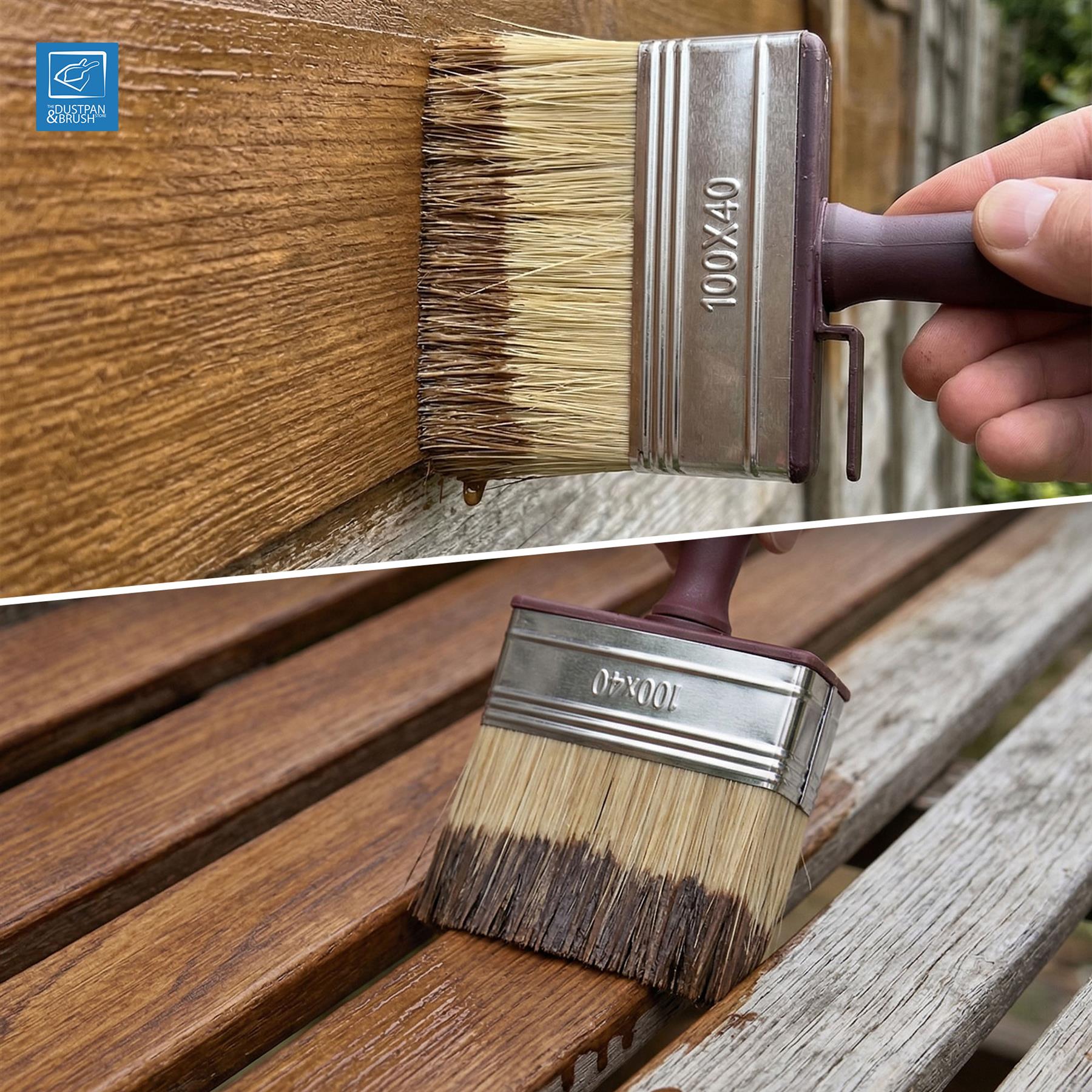 Shed and Fence Paint Brushes – Pack of 2