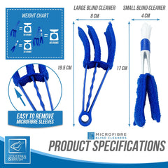 Microfibre Blind Cleaner Set with Brush