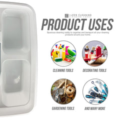 I Love Cleaning Caddy | Cleaning Supplies Storage Tray