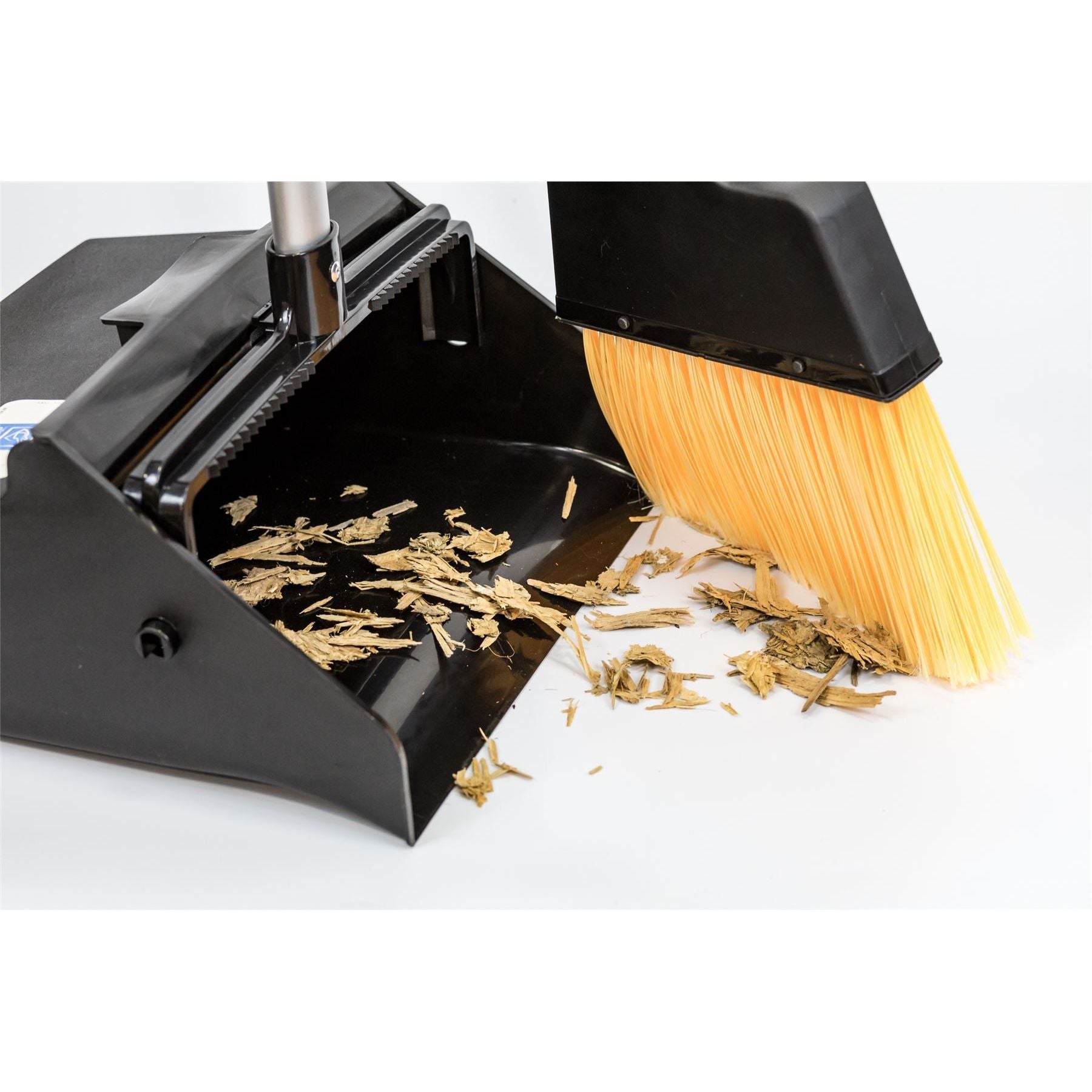 Trade Long Handled Dustpan and Brush Set | Stiff Bristle Heavy Duty