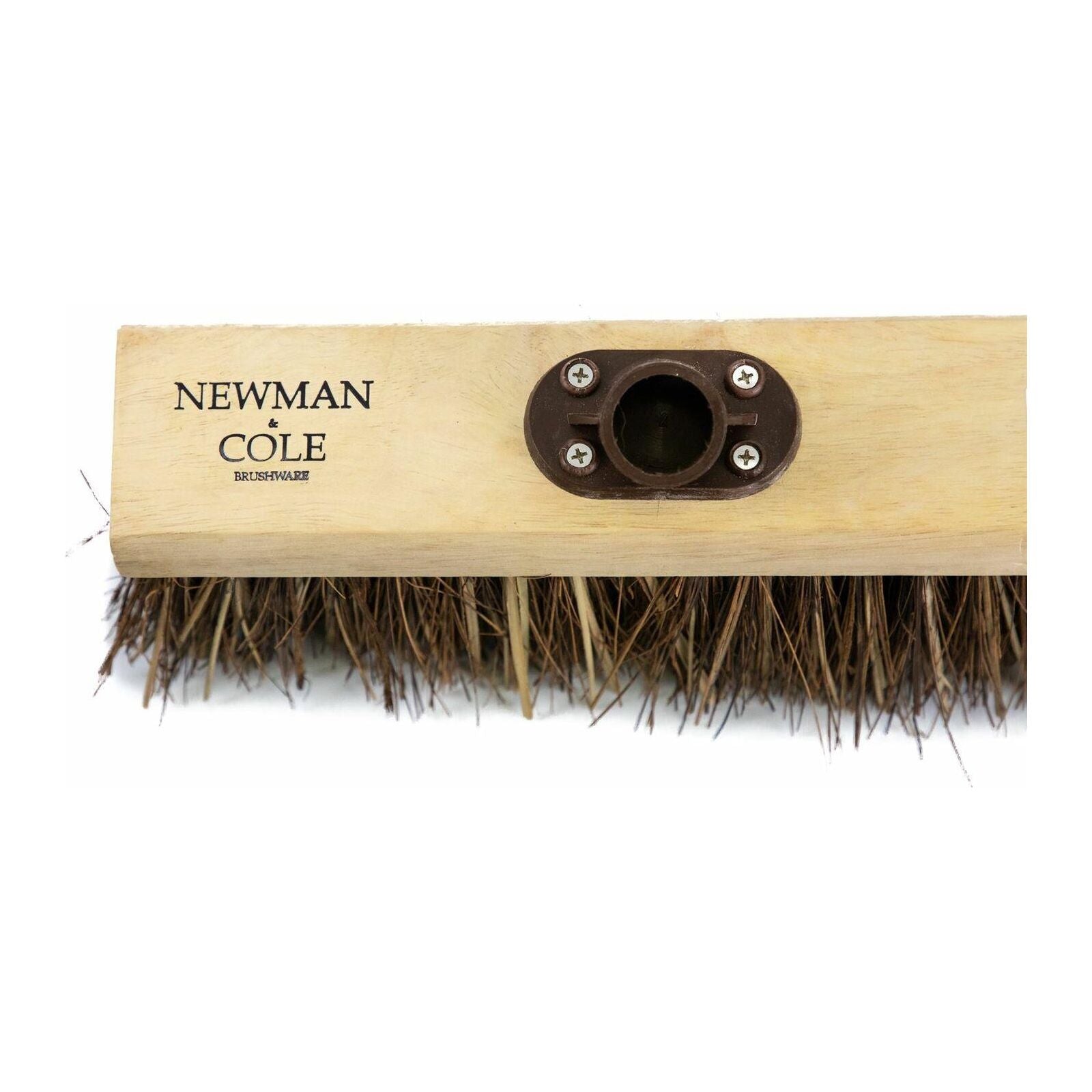 13" Newman & Cole Bass & Cane Flat Broom with Handle