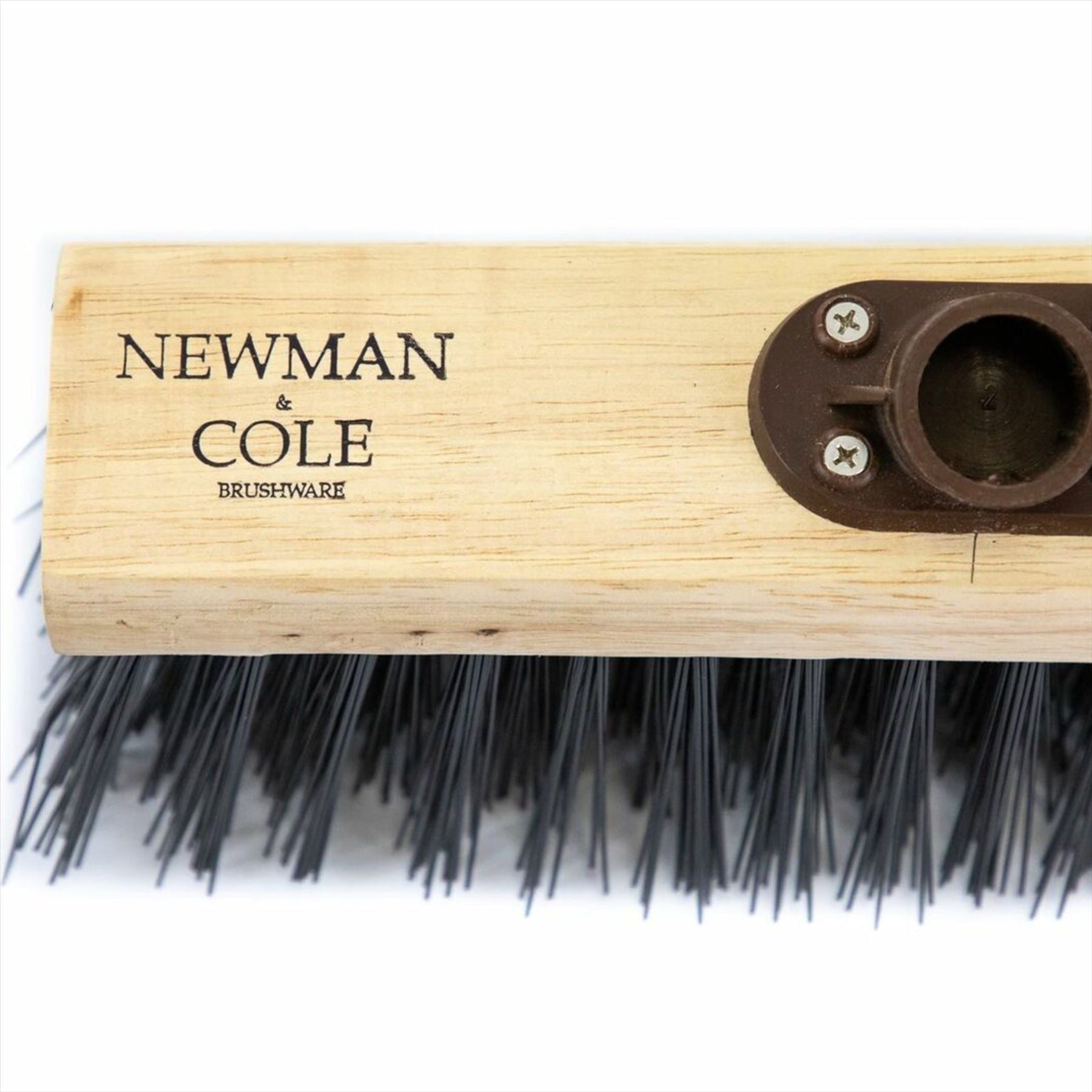 Newman and Cole 13 Inch PVC Flat Broom Head with Plastic Socket