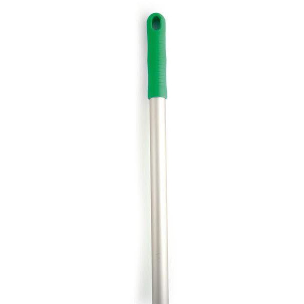 Green Aluminium Colour Coded Screw Fit Metal Hygiene Brush Mop Handle
