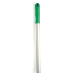 Green Aluminium Colour Coded Screw Fit Metal Hygiene Brush Mop Handle