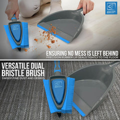 4 in 1 Rubber Dustpan and Brush Set for Pet Hair