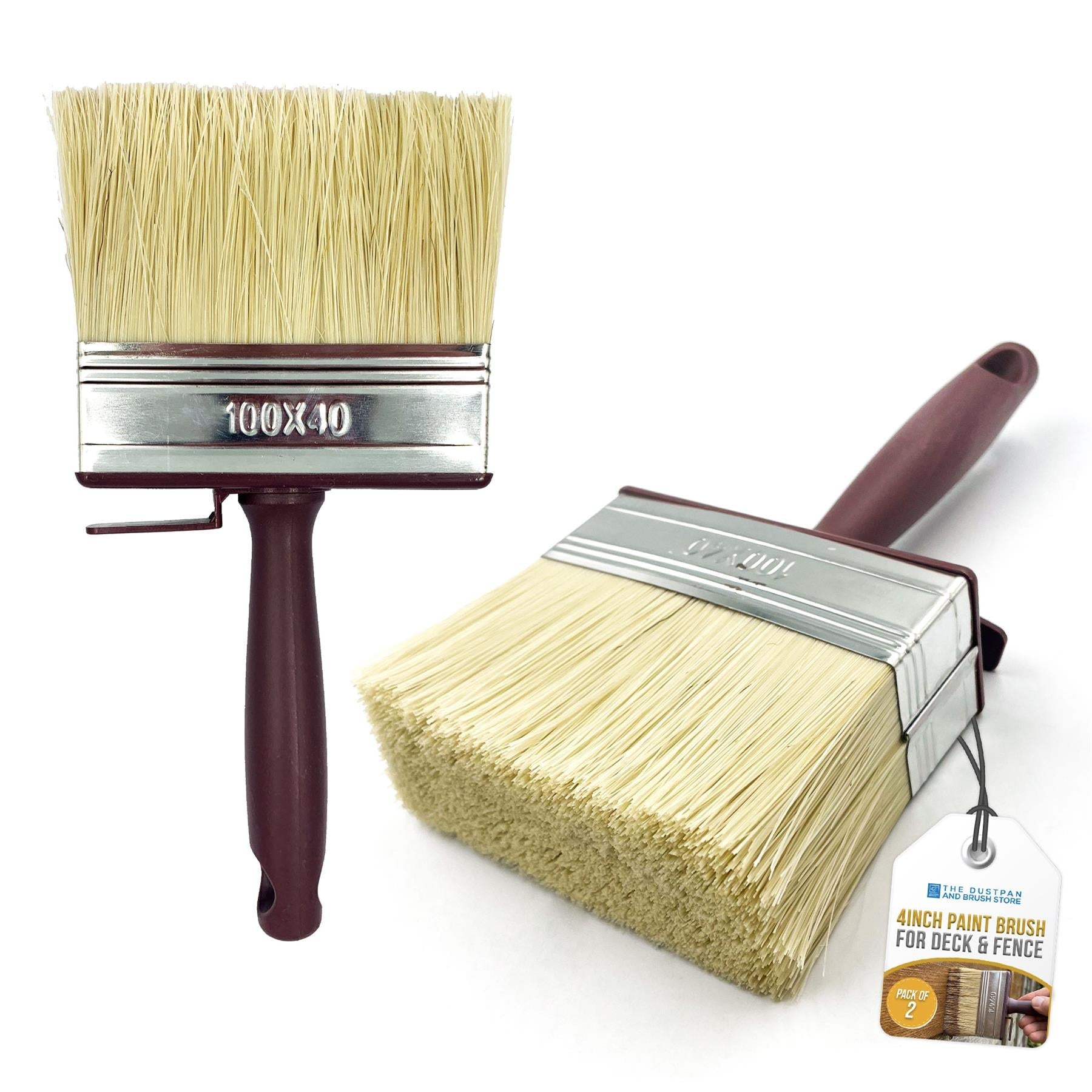 Shed and Fence Paint Brushes – Pack of 2