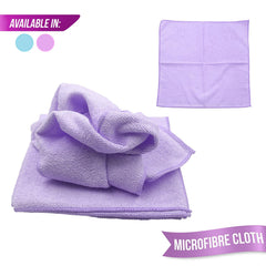 Lilac Microfibre Cleaning Cloths Pack of 3 | Soft Cloths