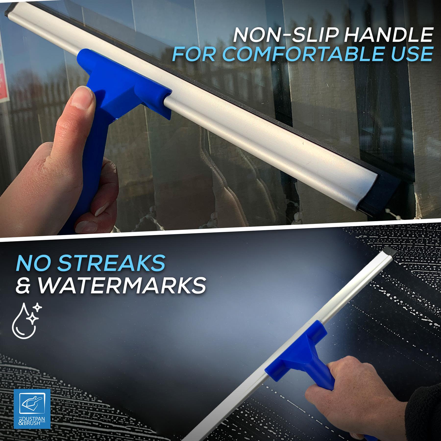 Window Cleaning Squeegee & Applicator Kit with Microfibre Cloth