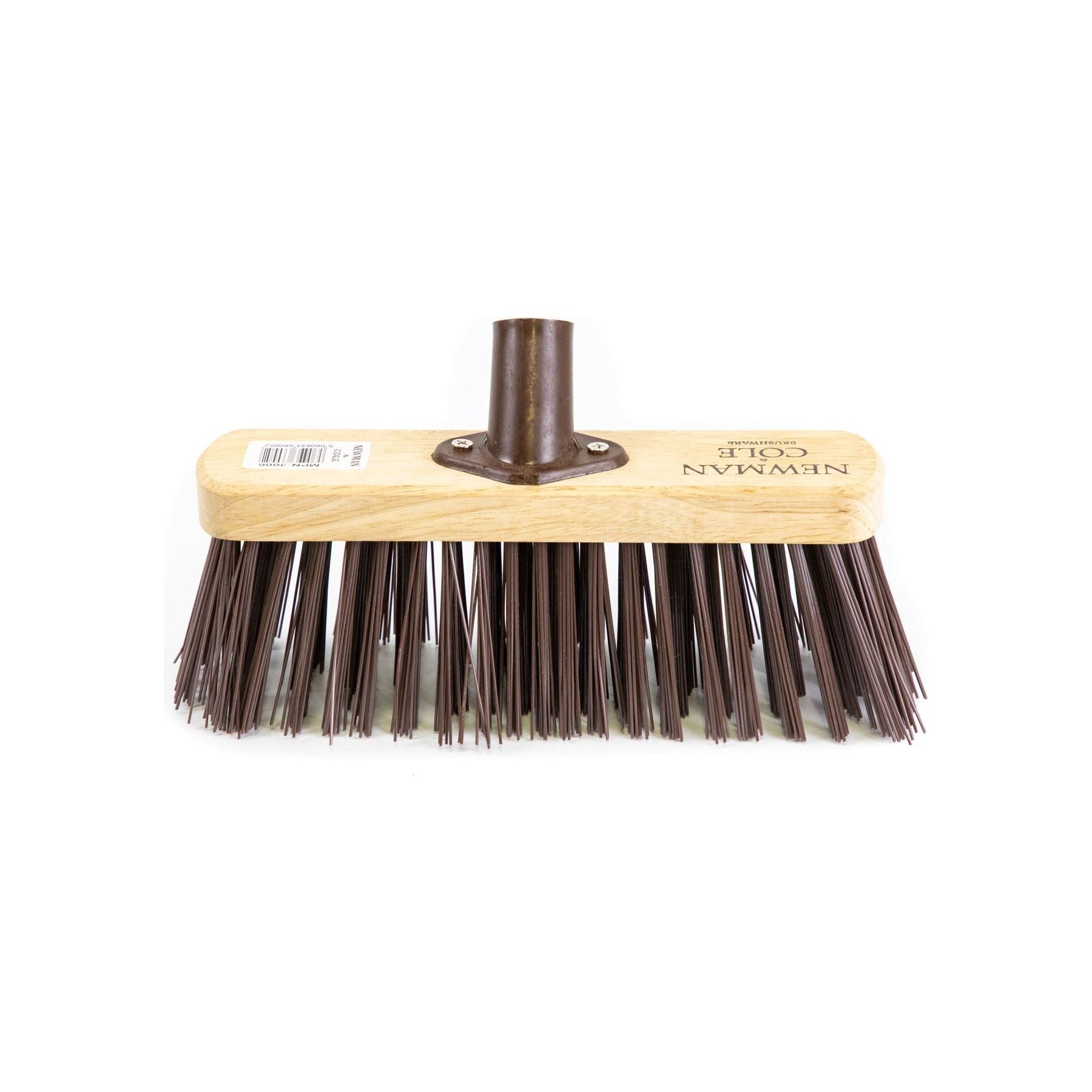 Newman and Cole 10" Stiff PVC Broom Head with Plastic Socket