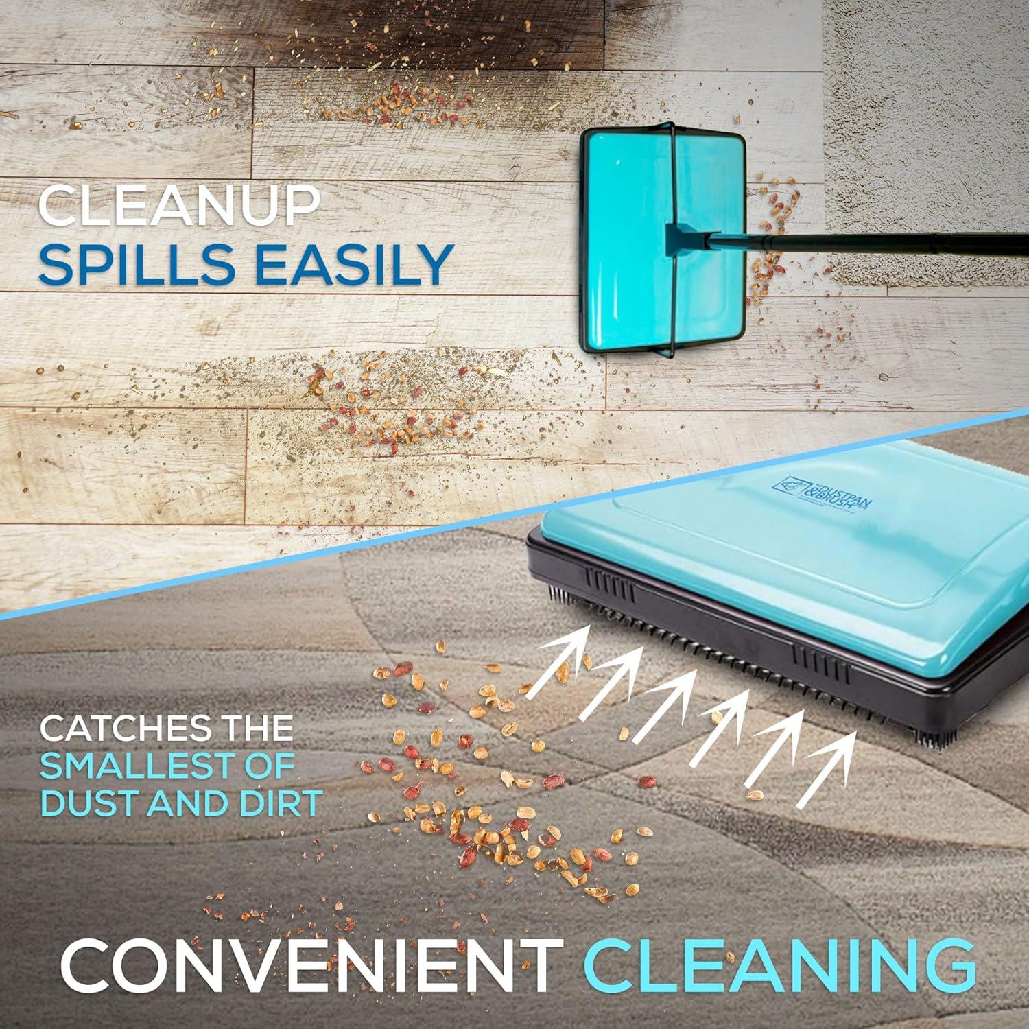 Manual Carpet Cleaner for Rugs & Hard Floors