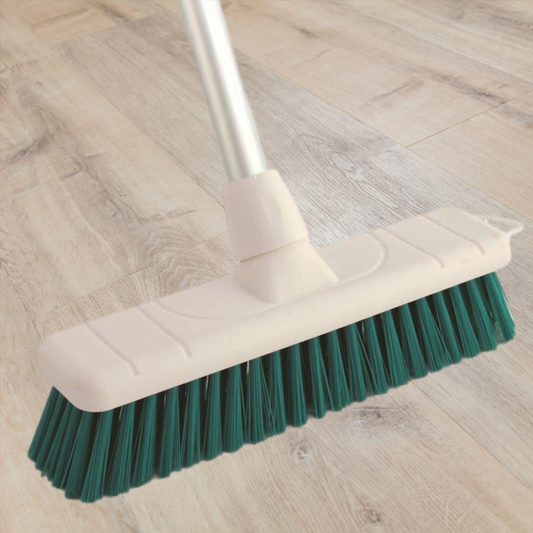 Green 12" Soft Colour Coded Food Hygiene Broom Head