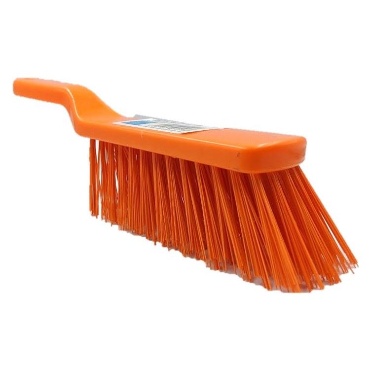 Replacement Hand Brush – Stiff PVC Bristles Orange Sweep Brush