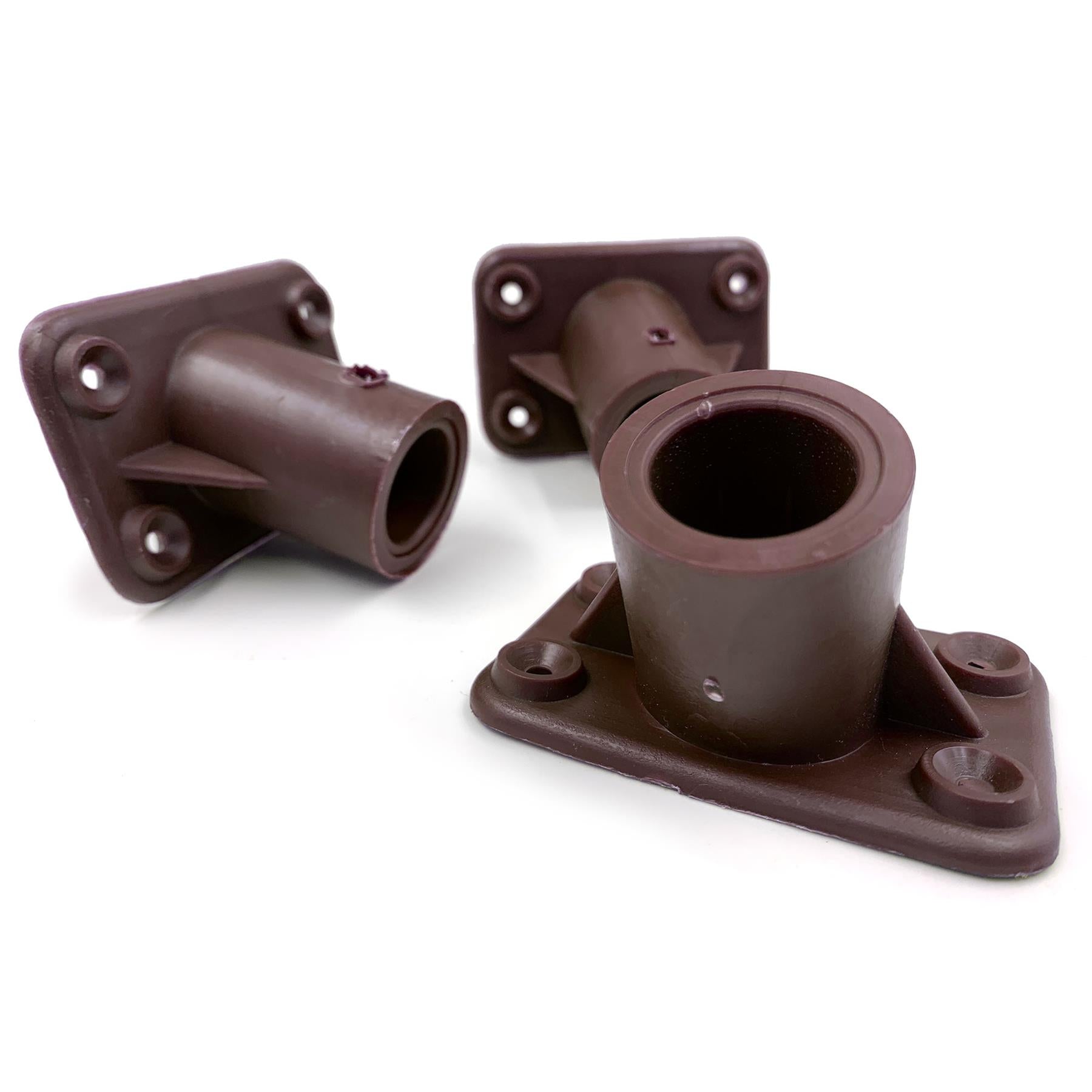 15/16" Plastic Broom Brackets 4 Hole | Pack of 3
