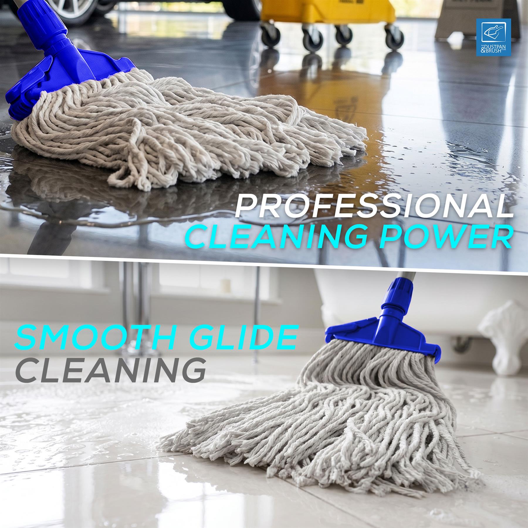 Blue Kentucky Mop Set with 5 Mop Heads & Handle