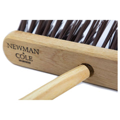 12" Newman & Cole Stiff PVC Outdoor Broom with Wooden Handle