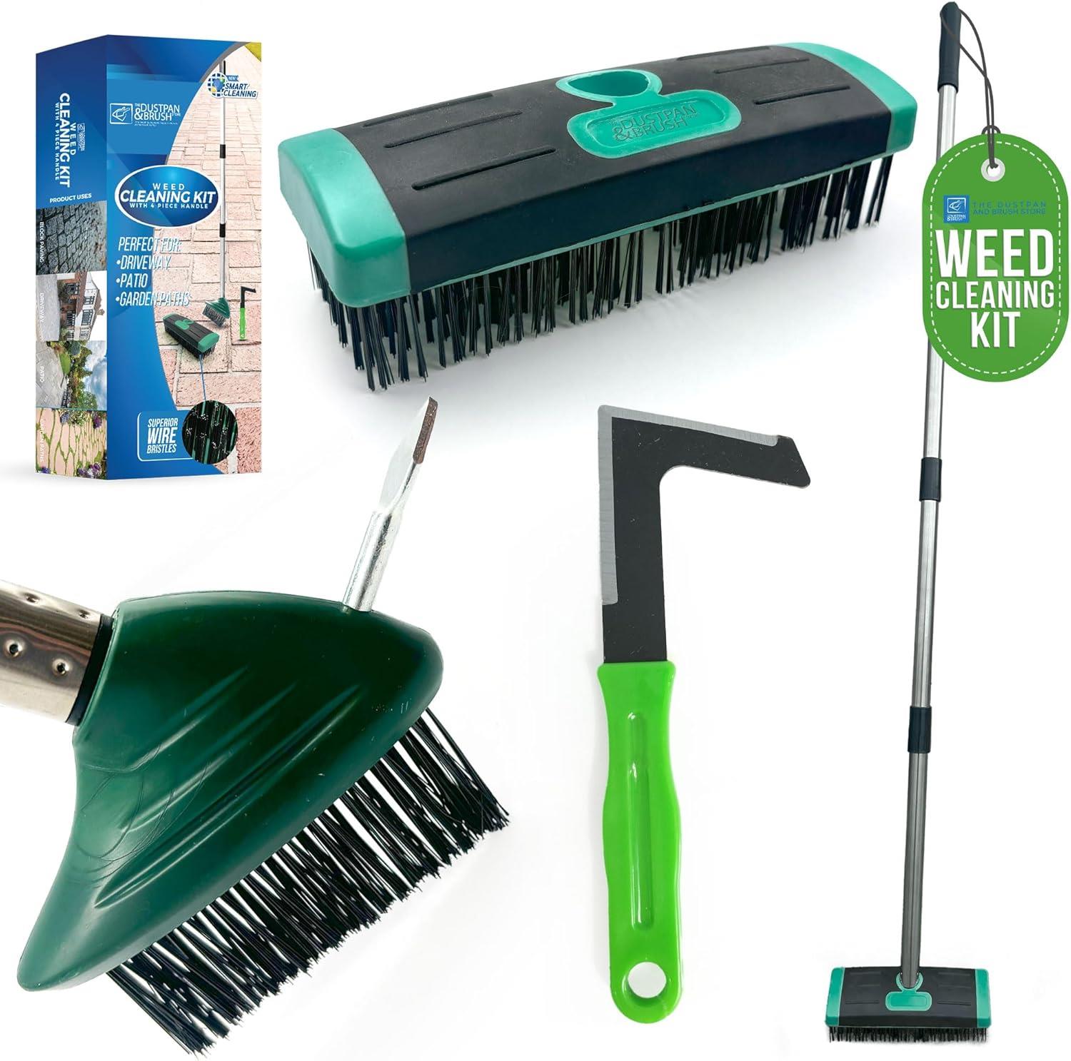 Driveway & Patio Cleaning Brush Kit – Wire Weed & Moss Remover