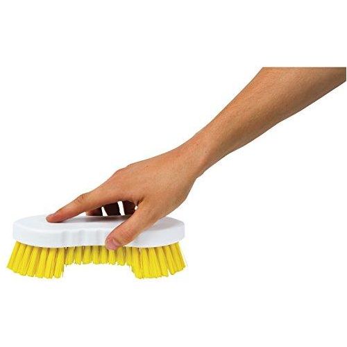 Yellow Double Winged Scrubbing Brush | Heavy Duty Floor Brush