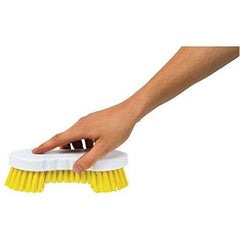 Yellow Double Winged Scrubbing Brush | Heavy Duty Floor Brush
