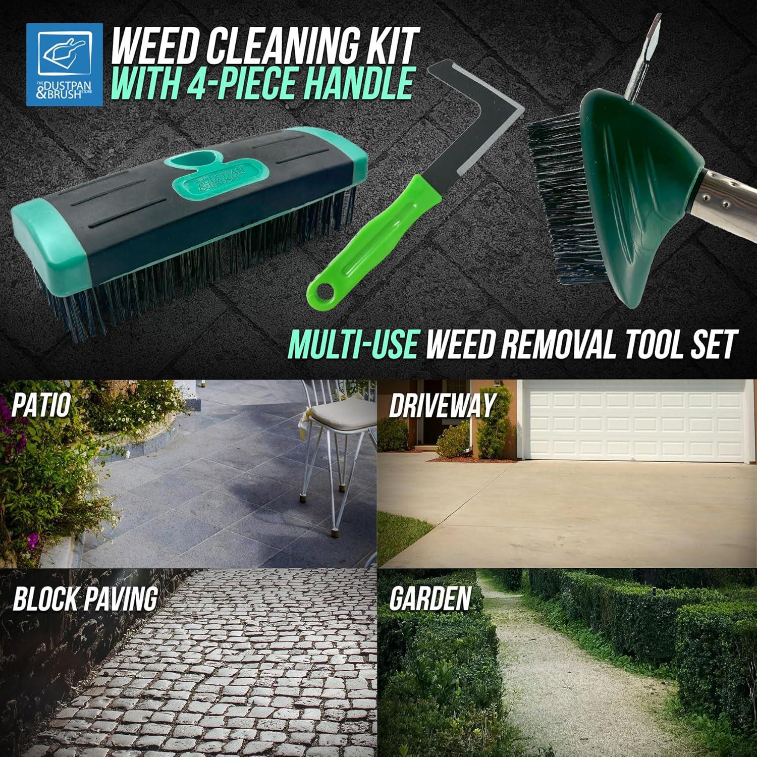 Driveway & Patio Cleaning Brush Kit – Wire Weed & Moss Remover