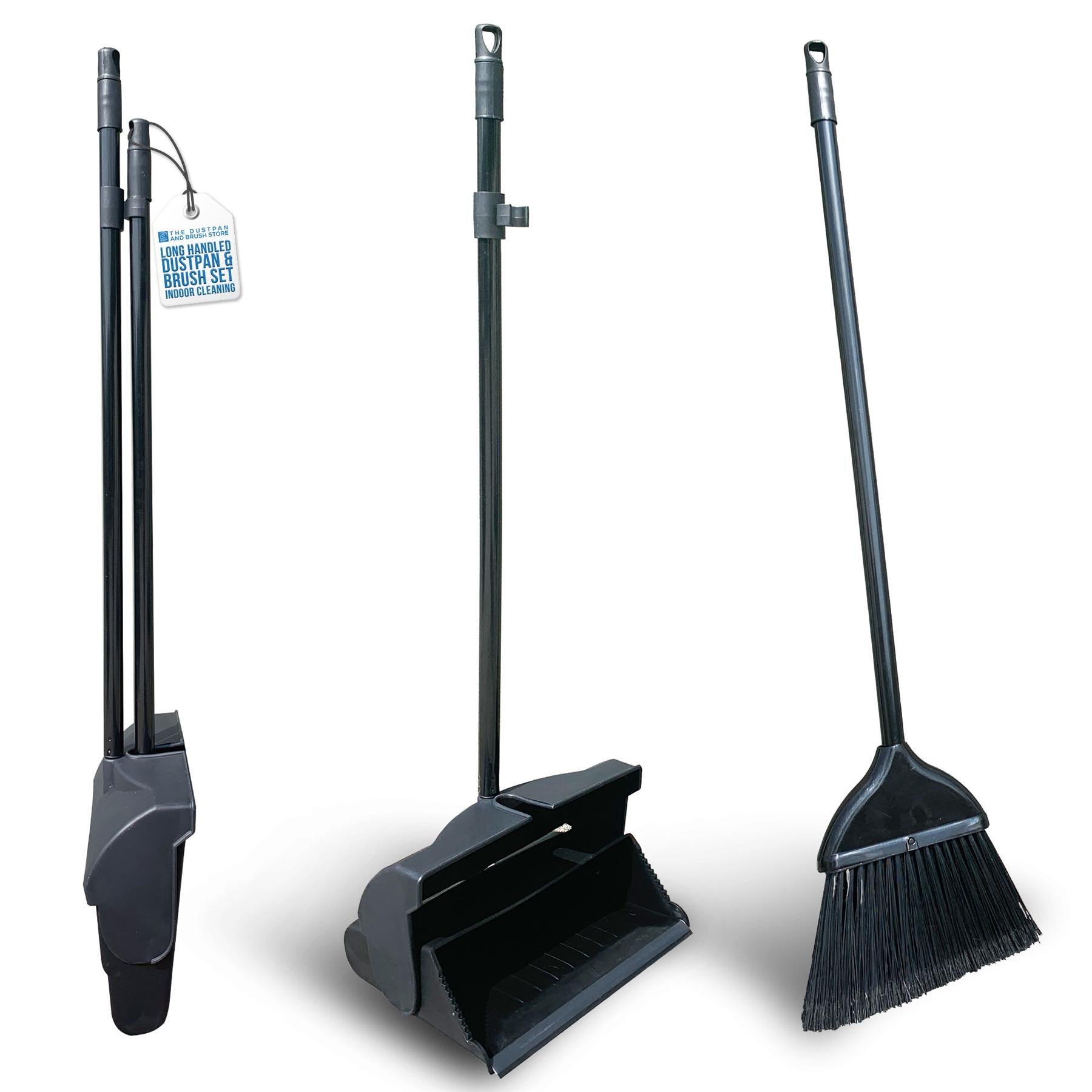 Long Handled Dustpan and Brush Set – Upright Floor Cleaner for Easy Cleaning